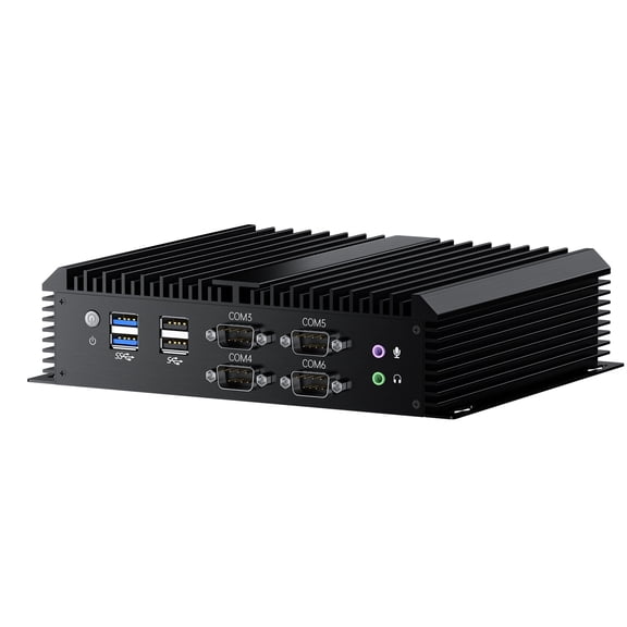 Thdeukoty Industrial PC, Fanless Desktop Computer with Core i5-8250U, 8G RAM 256G SSD, Support Wake On LAN/Auto Power On, Wi-Fi6, 2*2.5G LAN, 1*HDMI 1*VGA, Windows 10