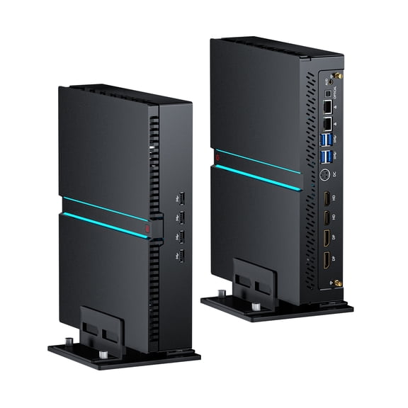 Thdeukoty Mini Gaming PC, 14Th Intel Core I7-14700F(Up to 5.4GHz) 20 Cores 32 Threads, Desktop Computer With RTX4070, Win11 Pro/64G DDR5 RAM/2T M.2 SSD/WiFi6E/8K@60Hz Four Display