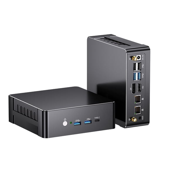Thdeukoty Mini PC, Desktop Computer Core i9-12900H, 14 Cores Upto 5.0GHz, Win 11 Pro(TPM 2.0), 64G DDR5 RAM 4T SSD, HDMI/DP/USB4.0/WiFi6E/BT5.3, VESA