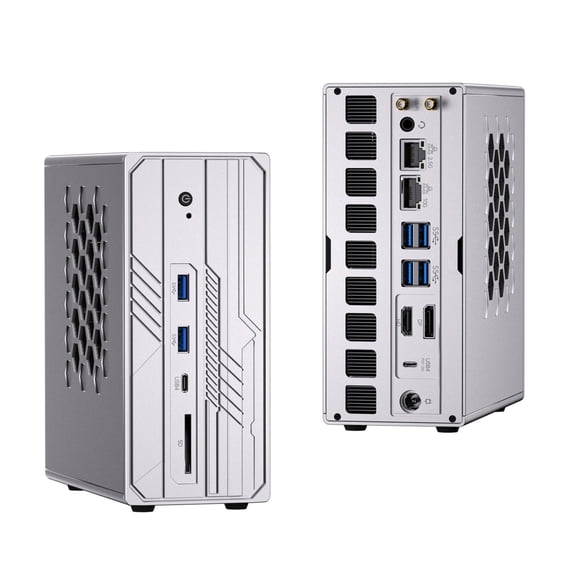 Thdeukoty Ryzen AI Max+ 395 AI Mini PC, 128GB LPDDR5X 8400MHz, 1TB SSD, Radeon 8060S, Up to 126 TOPS, 10GbE, WiFi 7, USB4, Pre-Win 11 Pro, Quad Display, for Local AI Workflows, Gaming, Entertainment