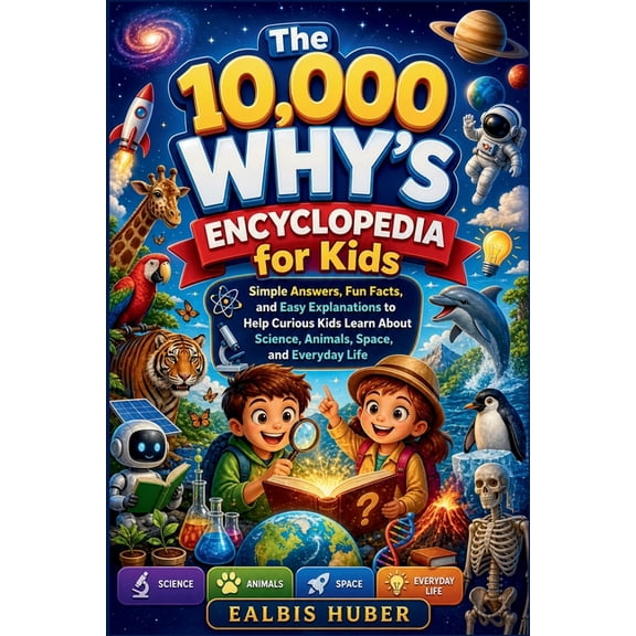 The 10,000 Why's Encyclopedia for Kids: Simple Answers, Fun Facts, and Easy Explanations to Help Curious Kids Learn Abou, (Paperback)