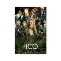 The 100 Tv Series Poster Canvas Poster Wall Art Decor Print Picture Paintings for Living Room Bedroom Decoration