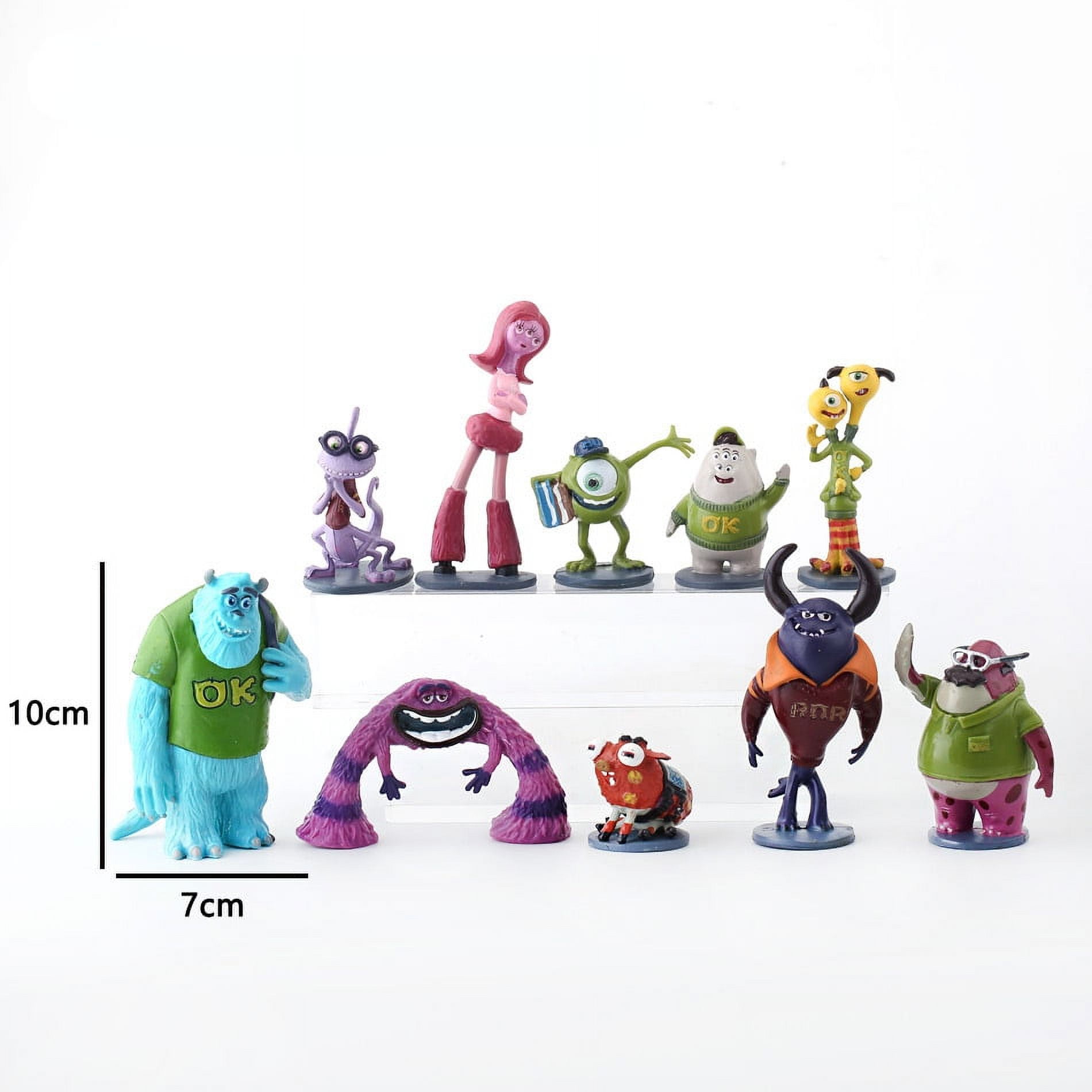 The 10Pcs Monsters Cake Toppers Set, Figures Cupcake Toppers for Cake
