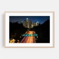 thumbnail image 1 of The 110 & LA Skyline - Los Angeles California Photography Oak Framed Wall Art Print 12 x 18 inches, 1 of 6