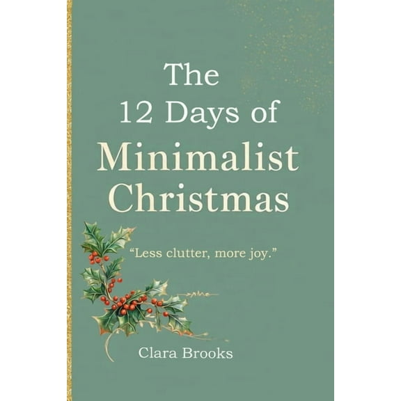 The 12 Days of Minimalist Christmas: A minimalism coffee table book for those wanting to declutter before christmas, (Paperback)