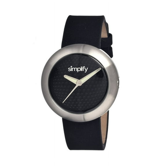 The 1200 Leather-Band Unisex Watch - Silver/Black