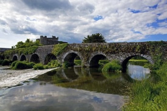 The 13 Arch Bridge over the River Funshion Glanworth County Cork Ireland Canvas Art - Panoramic Images (24 x 16)