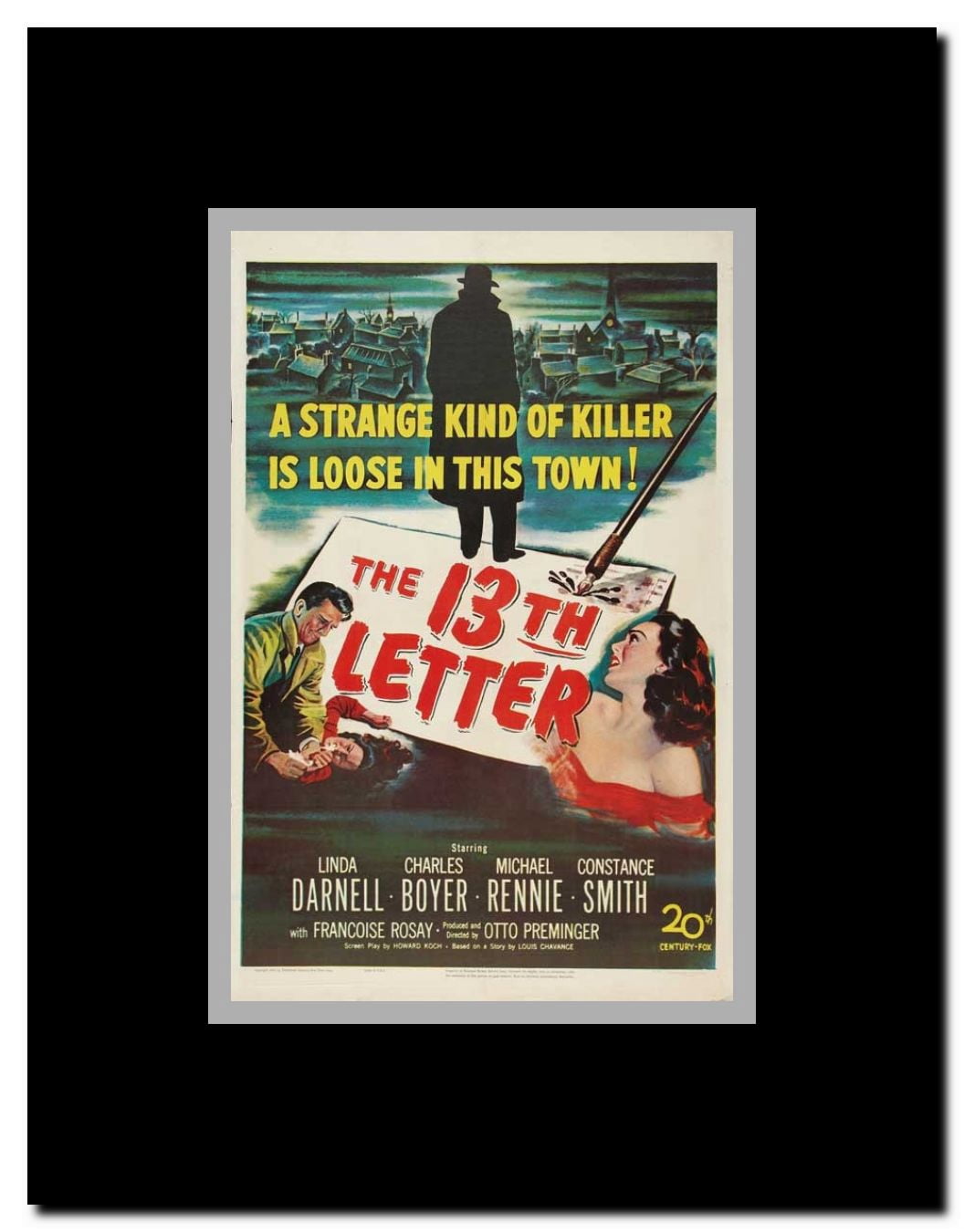 The 13th Letter Framed Movie Poster