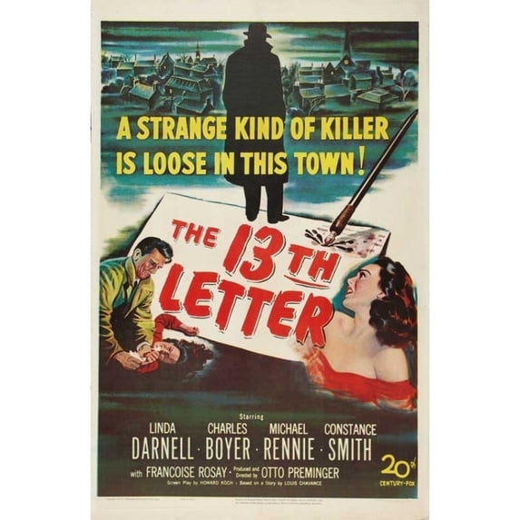 The 13th Letter Movie Poster Print (27 x 40)