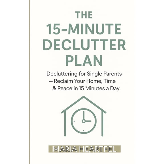 The 15-Minute Declutter Plan: Decluttering for Single Parents - Reclaim Your Home, Time & Peace in 15 Minutes a Day, (Paperback)