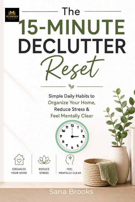 The 15-Minute Declutter Reset: Simple Daily Habits to Organize Your Home, Reduce Stress & Feel Mentally Clear, (Paperback)