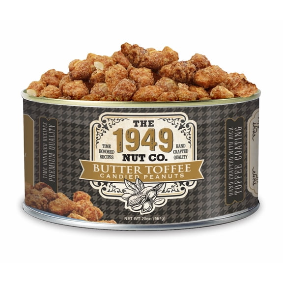 The 1949 Nut Co. Butter Toffee Candied Virginia Style Peanuts 20 Ounce
