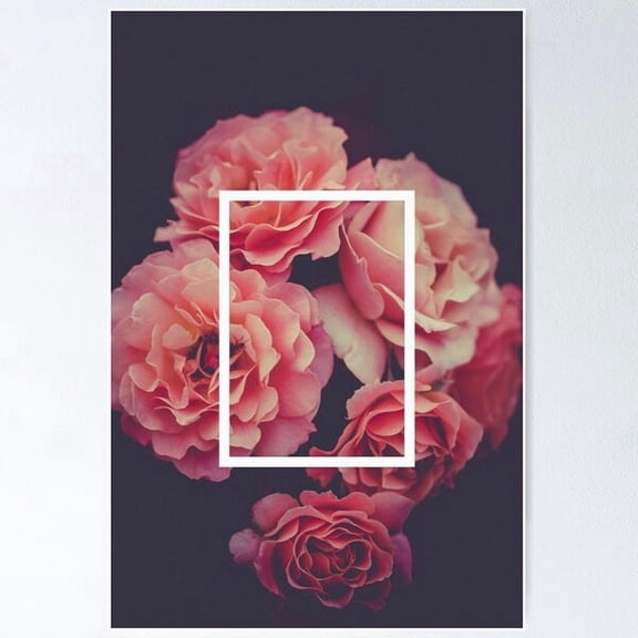 The 1975 Floral Rectangle Poster , Poster Print Only
