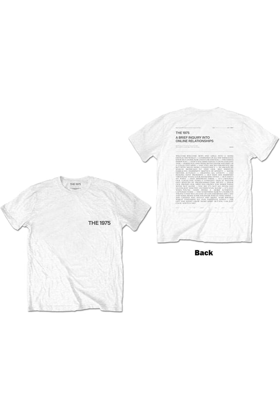 The 1975 Unisex T-Shirt A Brief Inquiry (Back Print) (Medium)