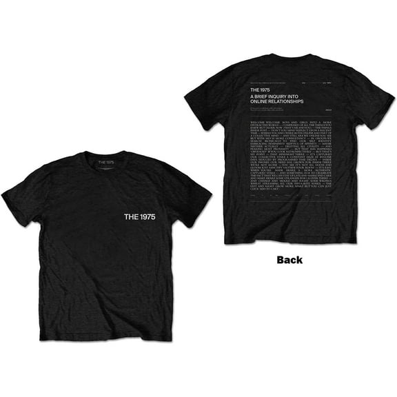 The 1975 Unisex T-Shirt A Brief Inquiry (Back Print) (Medium)