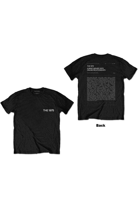 The 1975 Unisex T-Shirt A Brief Inquiry (Back Print) (Medium)