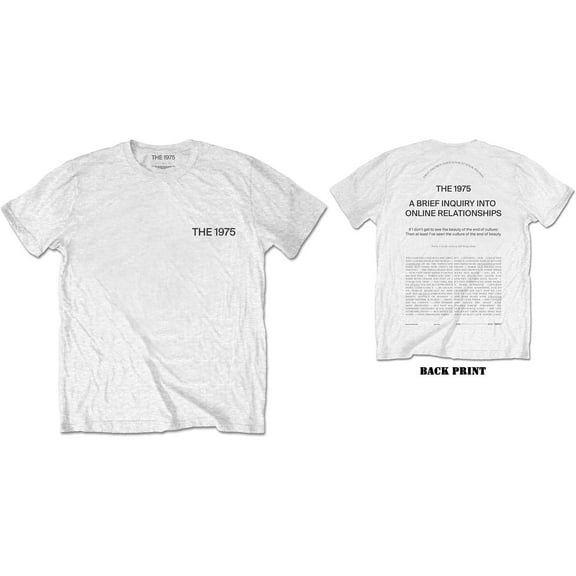 The 1975 Unisex T-Shirt ABIIOR Welcome Welcome (Back Print) (Small)