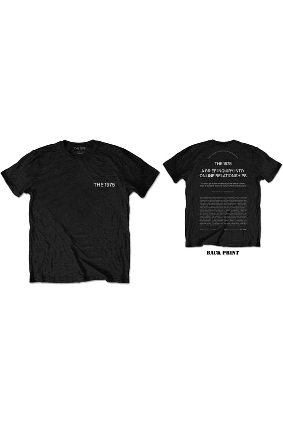 The 1975 Unisex T-Shirt ABIIOR Welcome Welcome (Back Print) (X-Large)