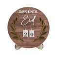 The 2024 Calendar Festival Countdown Table Is Decorated with Wooden