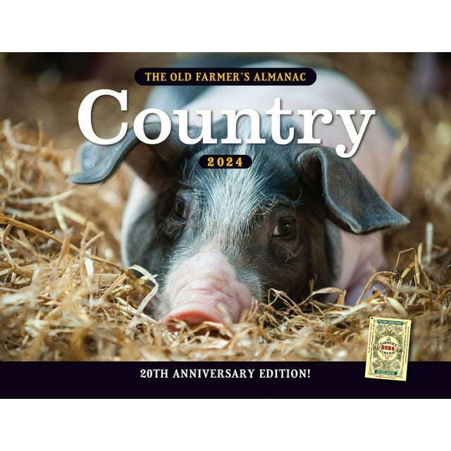 The 2024 Old Farmer's Almanac Country Calendar (Paperback)