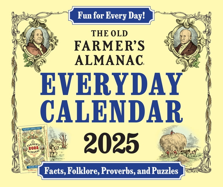 The 2025 Old Farmer's Almanac Everyday Box Calendar, (Paperback