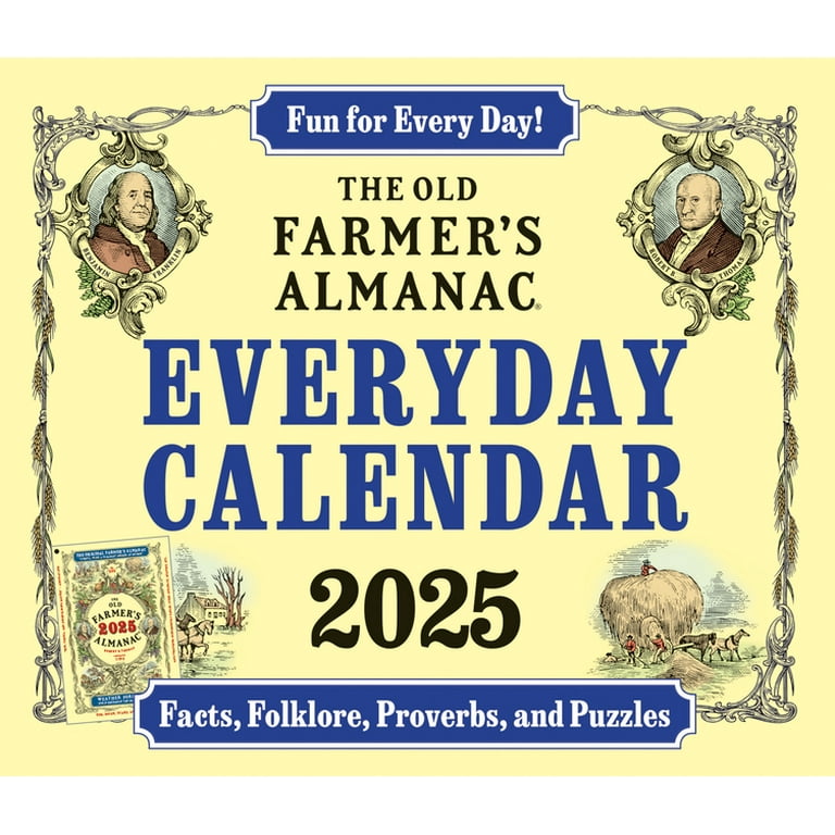The Old Farmers Almanac 2025 Calendar Ailene Murial