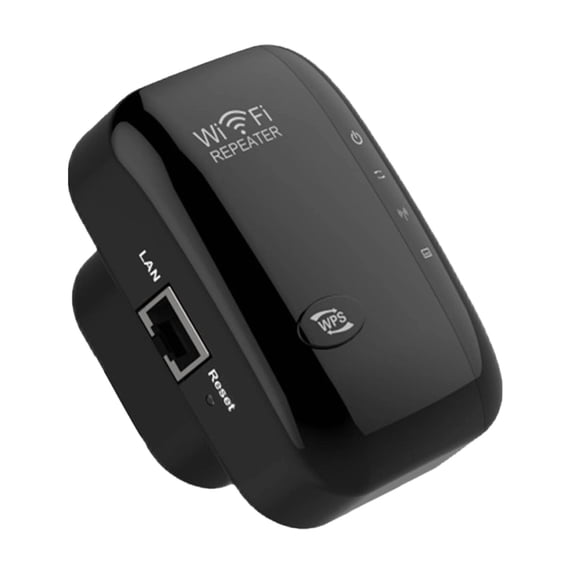 The 2026 Multi Device WiFi Extender and Internet Booster Provides Extensive Wireless Coverage Over 3000 Sq Ft (Black)