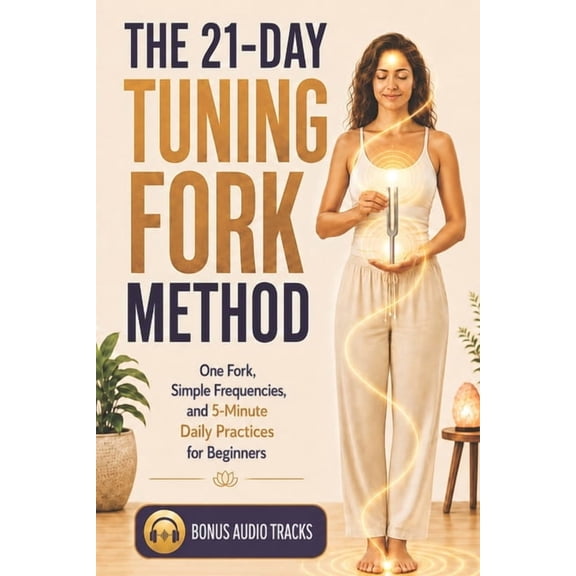 The 21-Day Tuning Fork Method: One Fork, Simple Frequencies, and 5-Minute Daily Practices for Beginners, (Paperback)