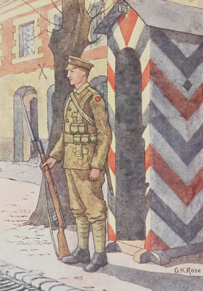 The 24th Oxfordshire and Buckinghamshire Light Infantry Soldier Canvas Art - GK Rose (24 x 36)