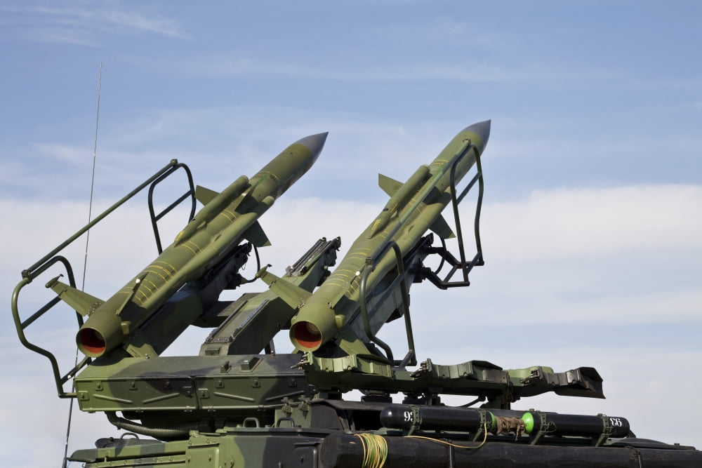 The 2K12 Kub mobile surface-to-air missile system Canvas Art - Timm ZiegenthalerStocktrek Images (35 x 23)
