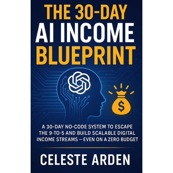 The 30-Day AI Income Blueprint: A 30-Day No-Code System to Escape the 9-to-5 and Build Scalable Digital Income Streams -, (Paperback)