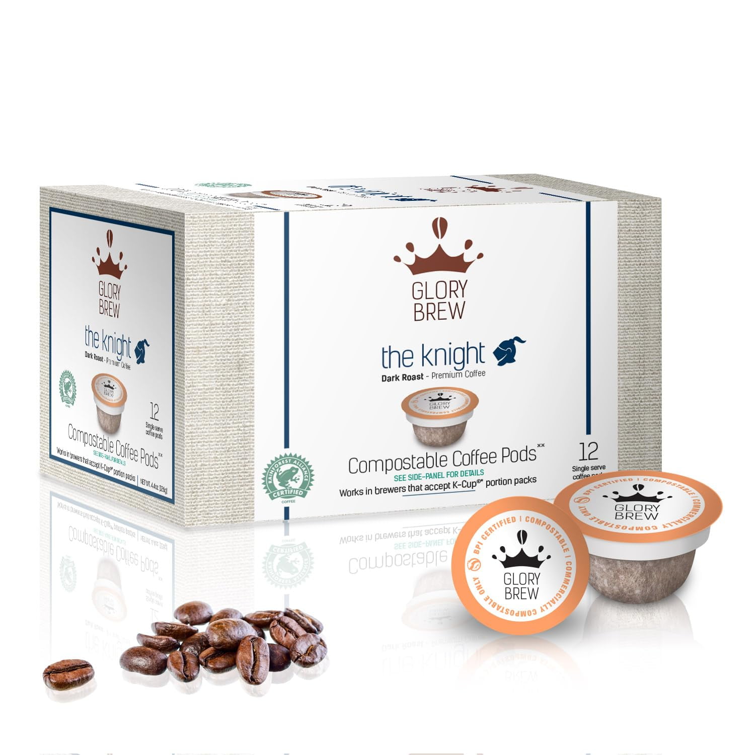 The 36 Pack 100 Compostable Coffee Pods For KCup Brewers Rainforest