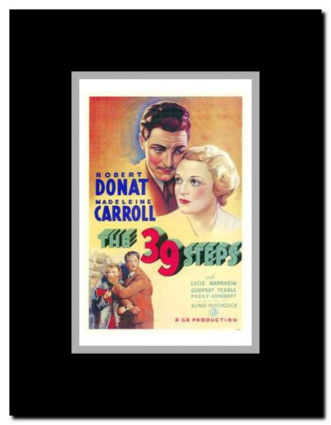 The 39 Steps Framed Movie Poster