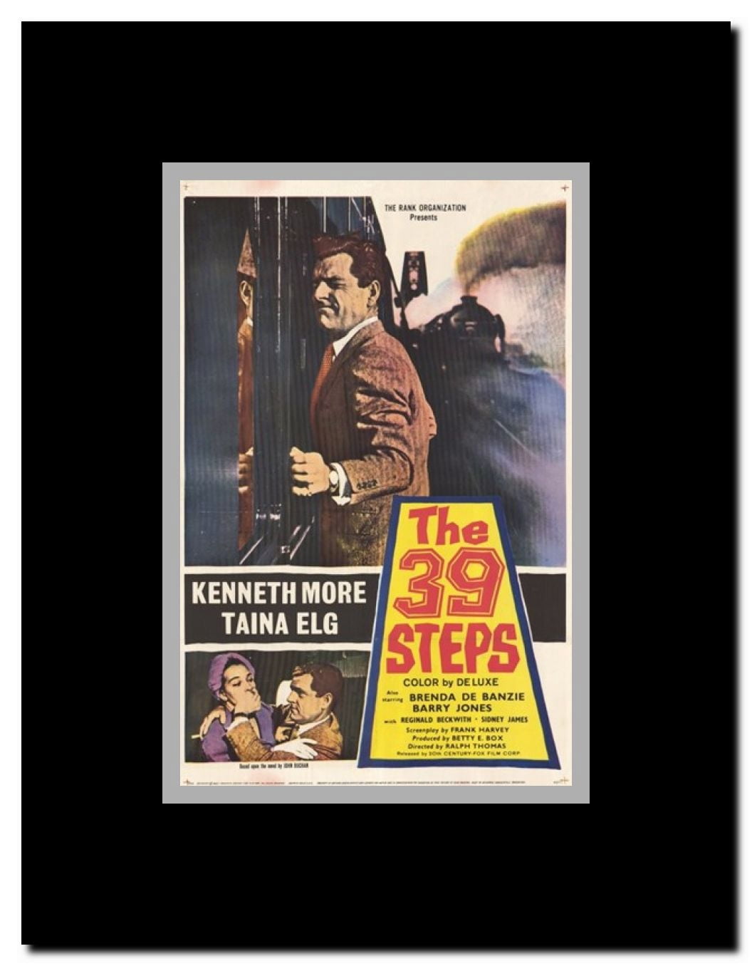 The 39 Steps Framed Movie Poster