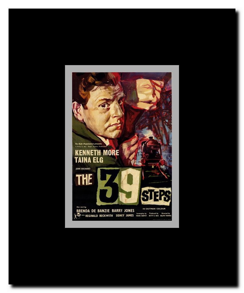 The 39 Steps Framed Movie Poster