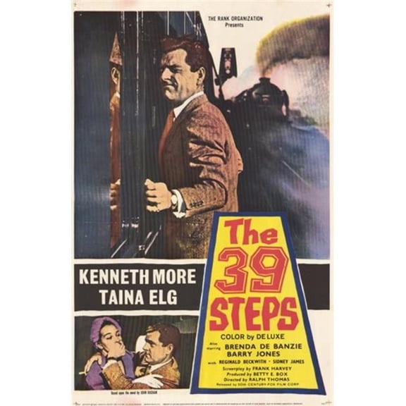 The 39 Steps Movie Poster - 11 x 17 in.