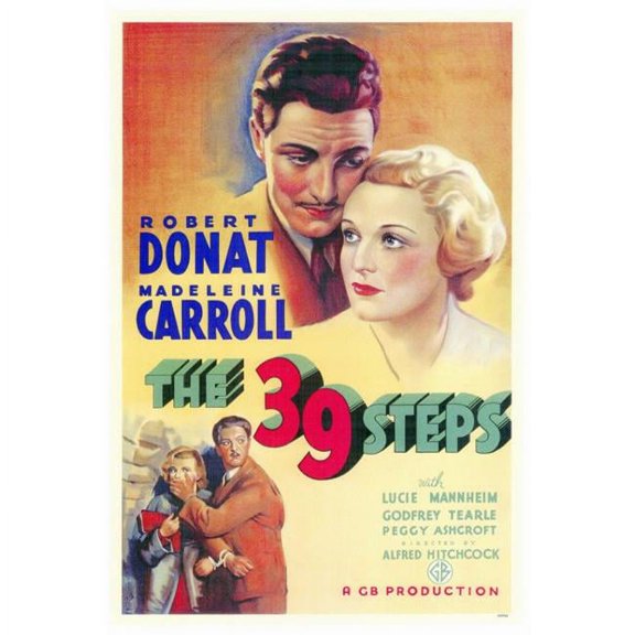 The 39 Steps Movie Poster Print (27 x 40)