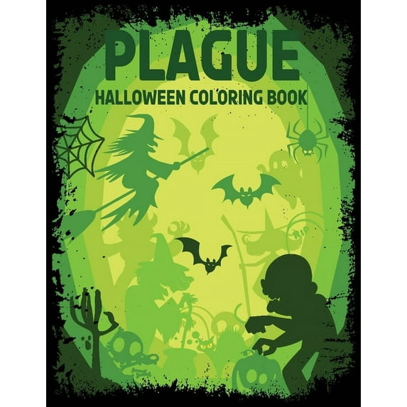 The 4 Horseman of Halloween Plague: Halloween coloring book, (Paperback)