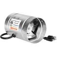 The 4 inch Inline Duct fan is a 100 CFM booster exhaust fan with low