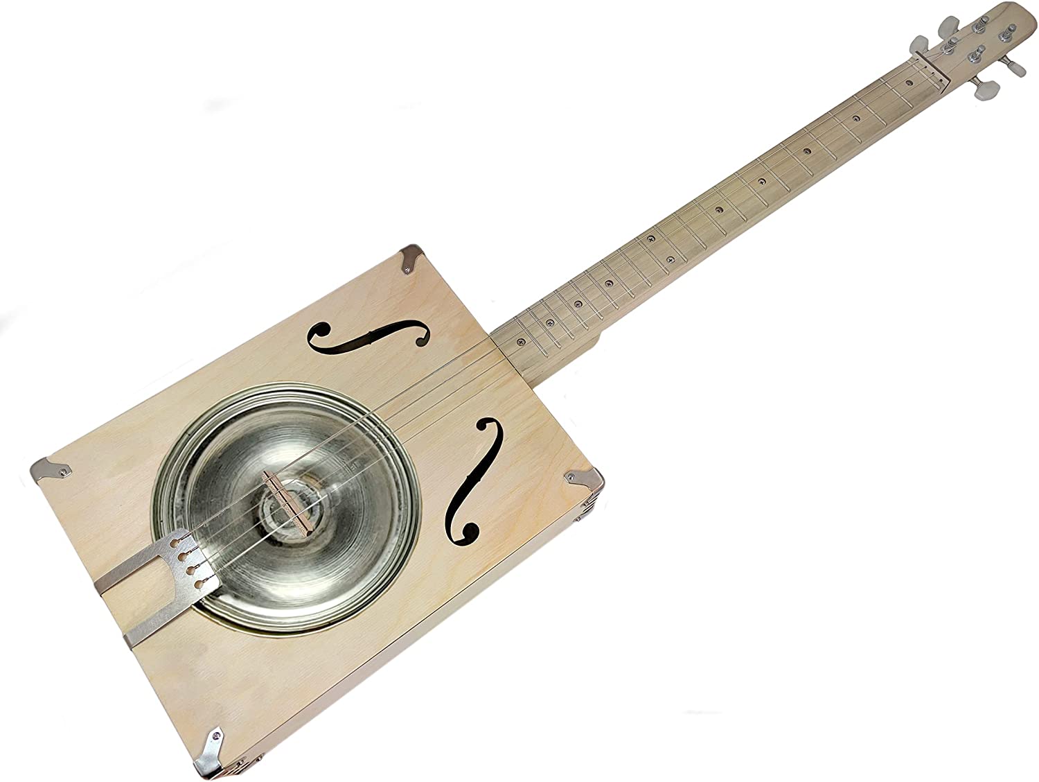 The 4string "Hubcap Howler" Resonator Guitar Kit 23" Scale GDGB