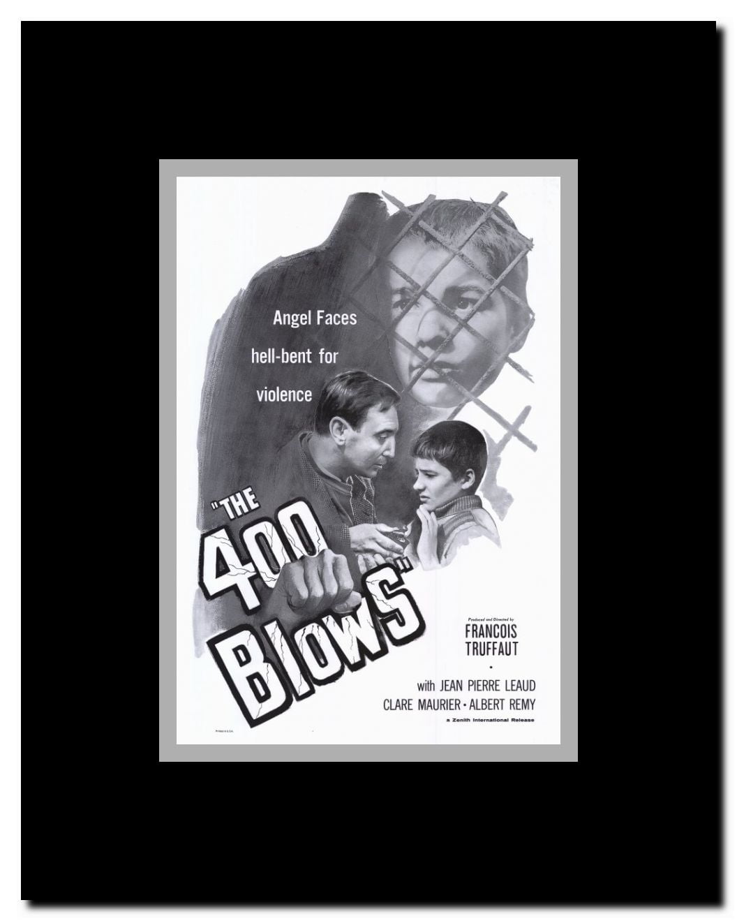 The 400 Blows Framed Movie Poster
