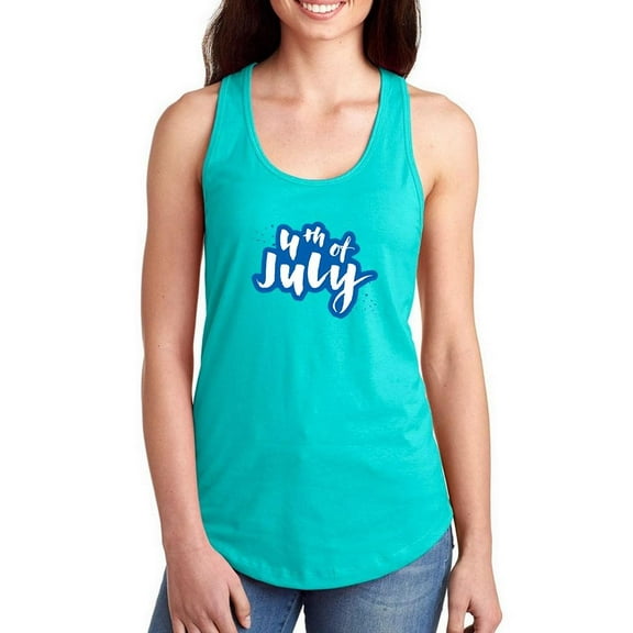 The 4Th Of July Racerback Tank Women -Image by Shutterstock, Female x-Small