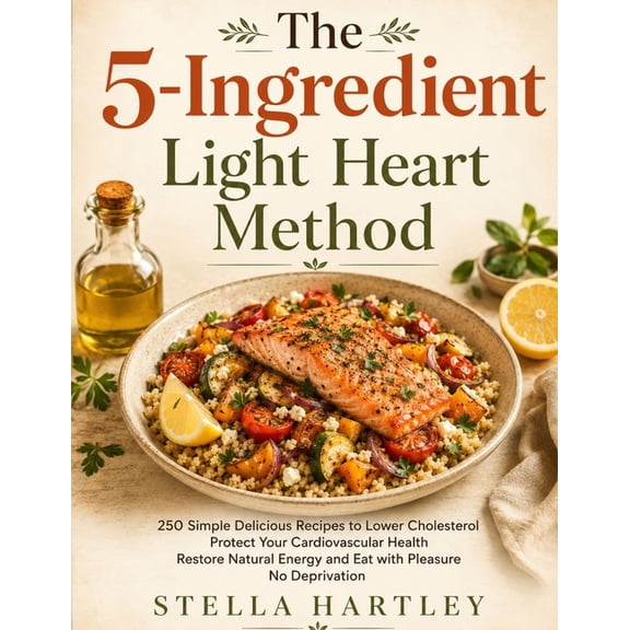 The 5-Ingredient Light Heart Method: 250 Simple Delicious Recipes to Lower Cholesterol Protect Your Cardiovascular Healt, (Paperback)