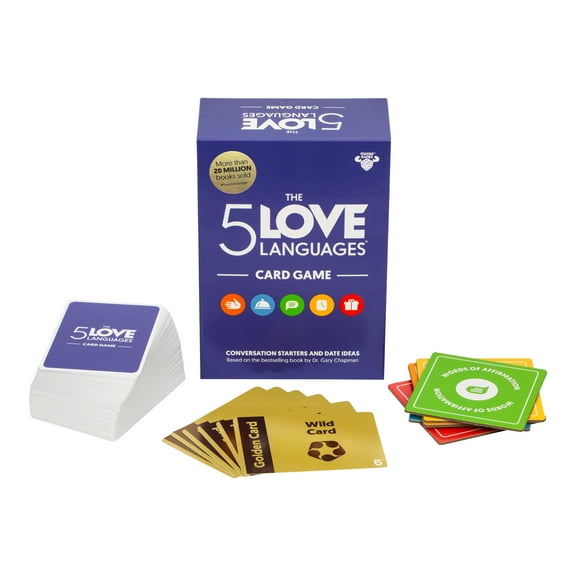 The 5 Love Languages Card Game, Moose Games Discover More About Yourself and Your Partner, Ages 16+