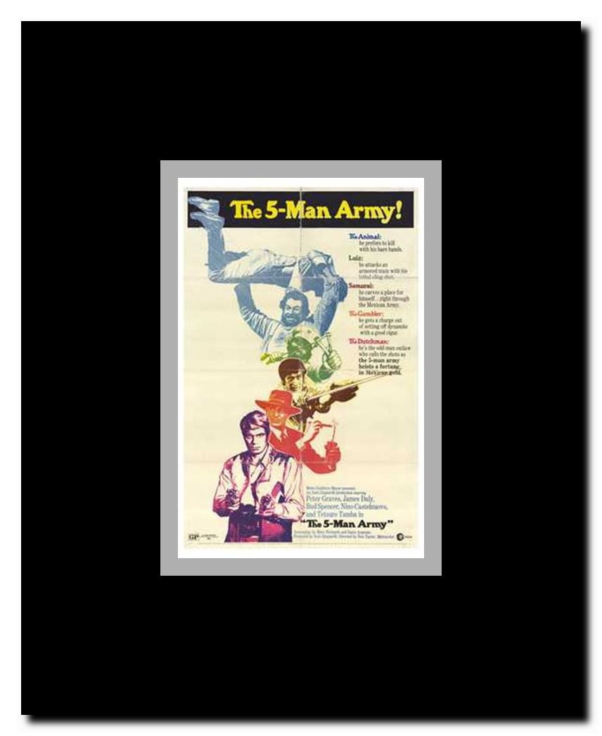 The 5 Man Army Framed Movie Poster
