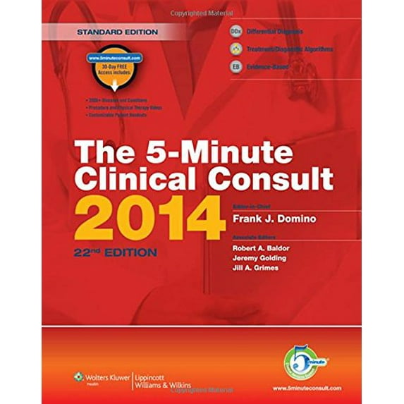 Pre-Owned The 5-Minute Clinical Consult 2014 (Hardcover) 1451188501 9781451188509