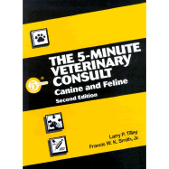 Pre-Owned The 5-Minute Veterinary Consult: Canine and Feline (Hardcover) 0683304615 9780683304619