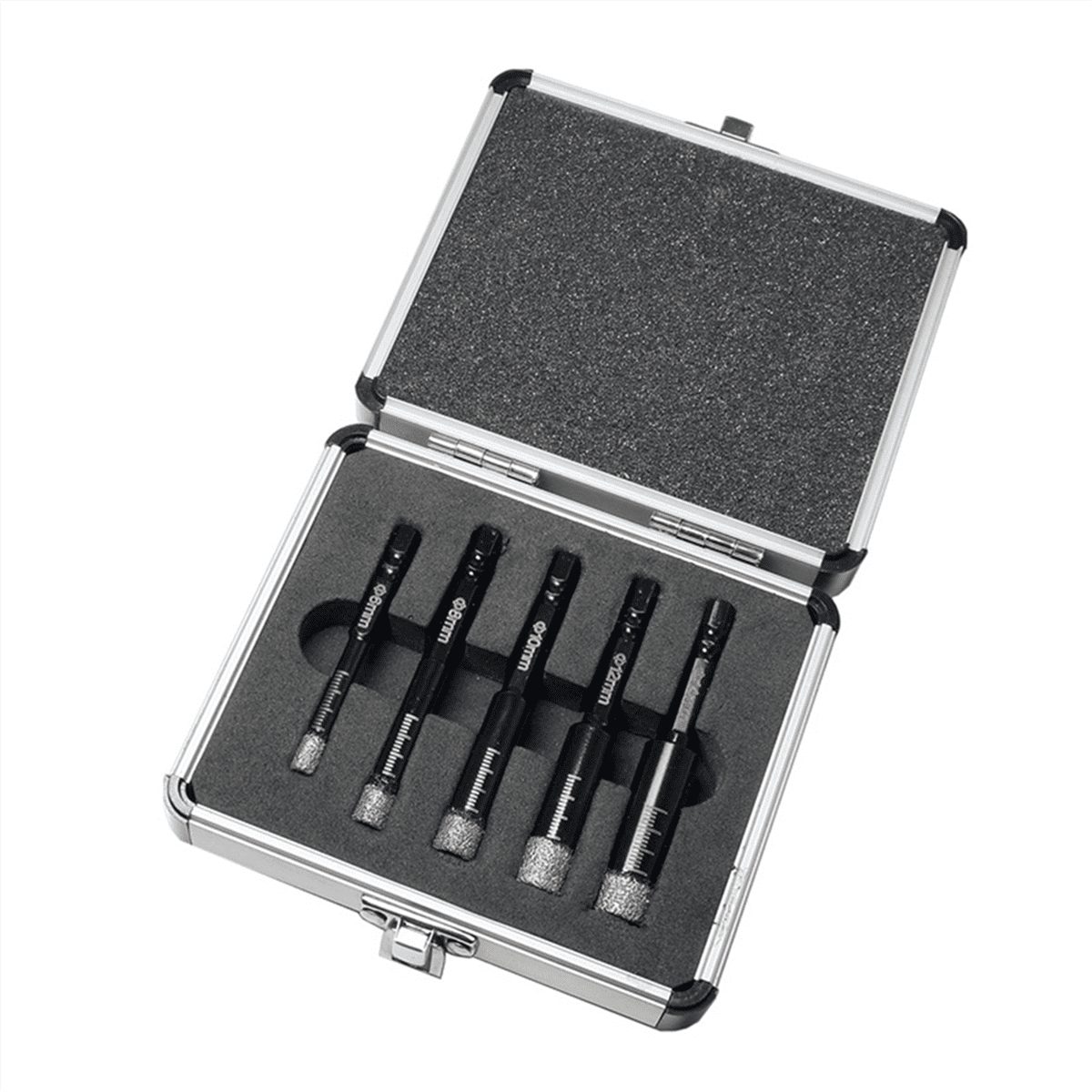 The 5Piece Brazed Drill Set Vacuum Brazed Diamond Core Drill is