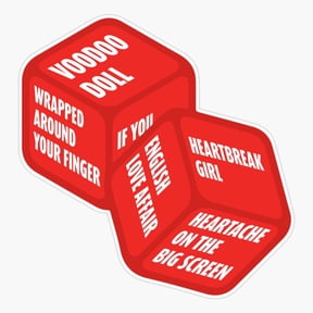 The 5SOS Show Surprise Song Dice Sticker