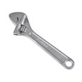 The 6 adjustable wrench is made of heavy duty drop steel, with